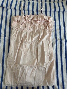 J.crew pink ruffle cover up